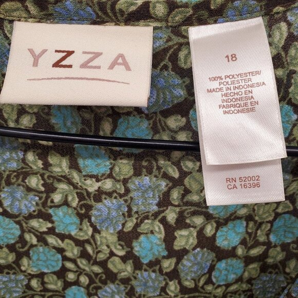 Vintage Emma James  YZZA Ruffled V Neckline Blouse - Picture 9 of 11